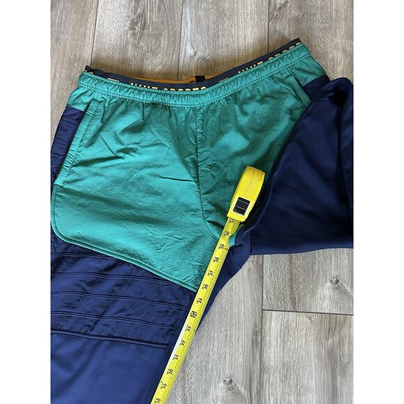 Men's Nike Therma Fit Training Joggers size XL Blue Green Fleece Swoosh - Picture 11 of 12